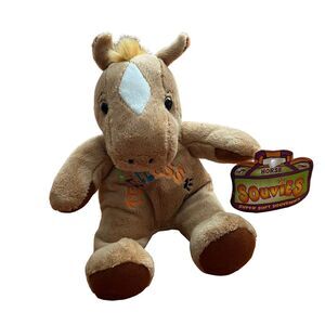 Souvies Tennessee Plush Brown Tan Horse White Super Soft Souvenirs 8"‎ Bean Bag